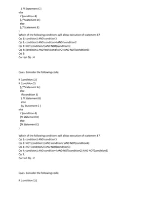 AMCAT_Computer Programming questions and ans | PDF
