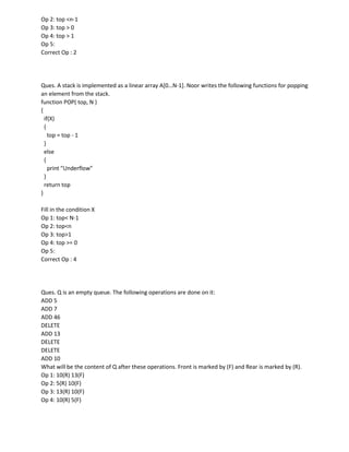 AMCAT_Computer Programming questions and ans | PDF