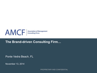 Building a Brand-driven Consulting Firm