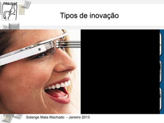 Tipos de inovação




Solange Mata Machado - Janeiro 2013
 