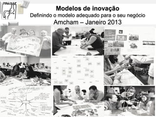 Modelos de inovação
   Definindo o modelo adequado para o seu negócio
                Amcham – Janeiro 2013




Solange Mata Machado - Janeiro 2013
 