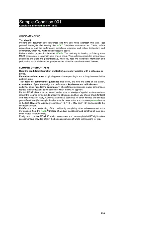 Amc handbook of clinical assessment 2007 pdf