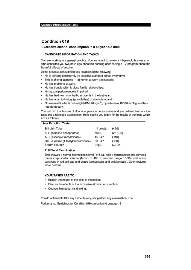 Amc handbook of clinical assessment 2007