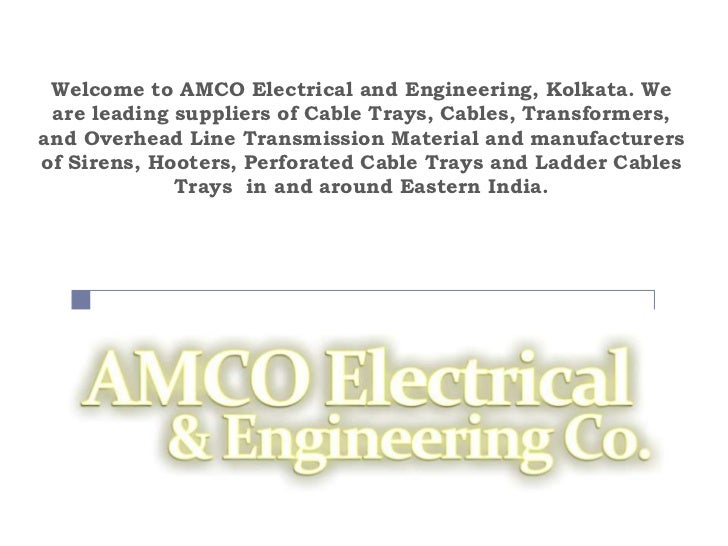 AMCO Electrical and Engineering Co, Kolkata