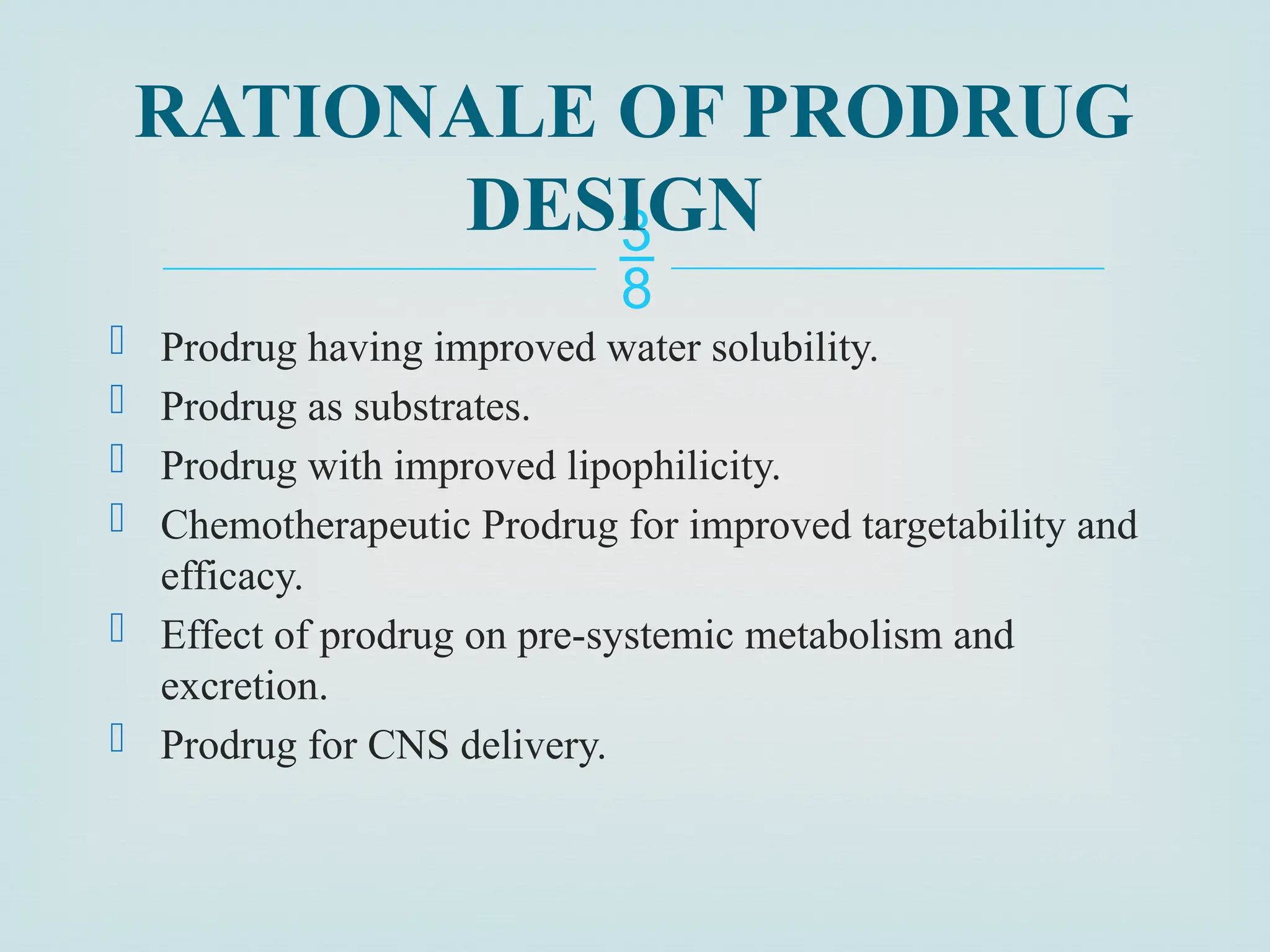 Rational of prodrug design and practical considerations in prodrug ...