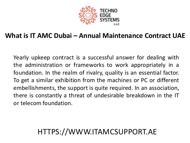 amc service provider dubai for your industrial itamcsupprot ae annual maintenance contract format for machine