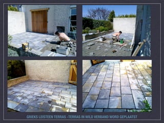GRIEKS LEISTEEN TERRAS -TERRAS IN WILD VERBAND WORD GEPLAATST
 