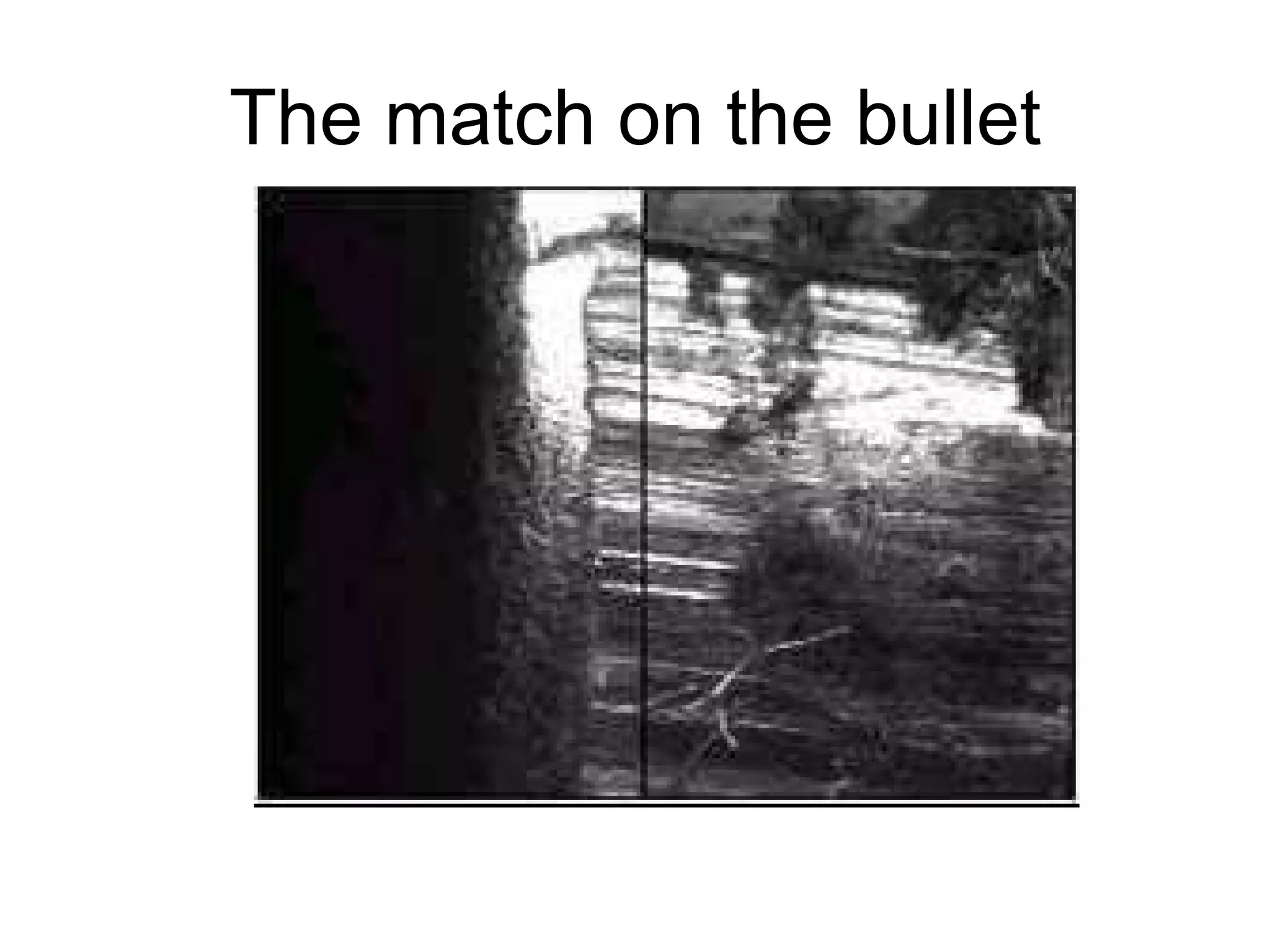 The match on the bullet 