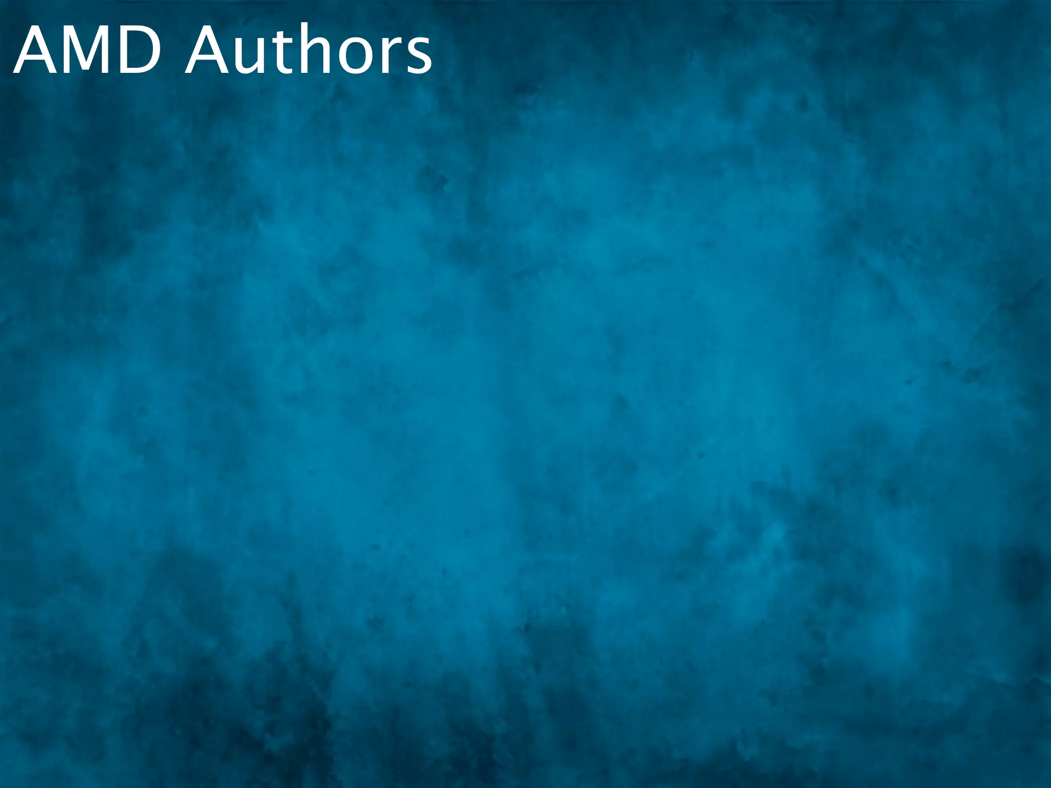 AMD Authors
 