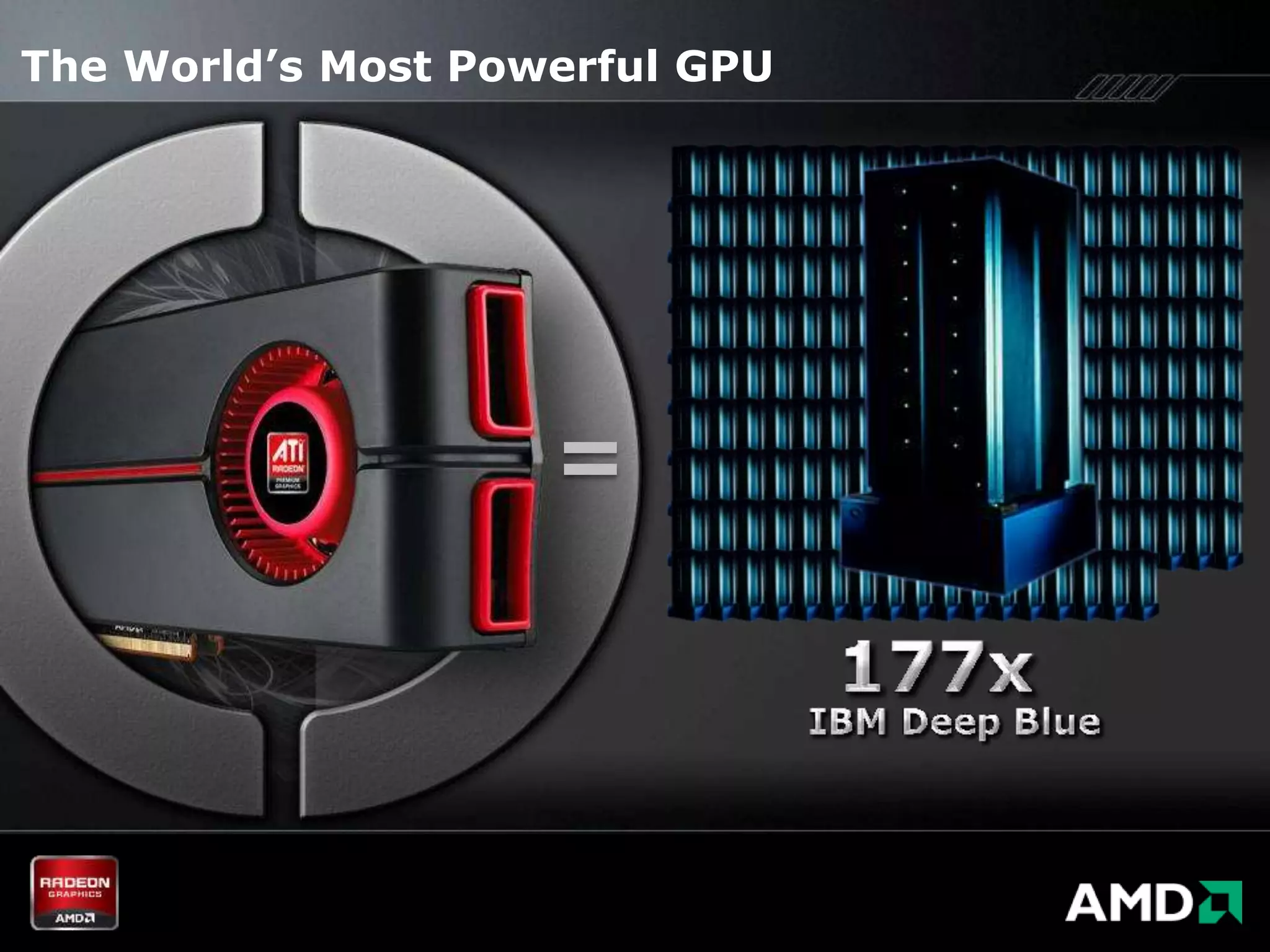 The World’s Most Powerful GPU




                    =
 