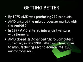Advanced Micro Devices - AMD | PPTX