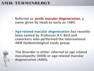 Age related macular degeneration | PPT