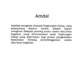 Amdal 
 