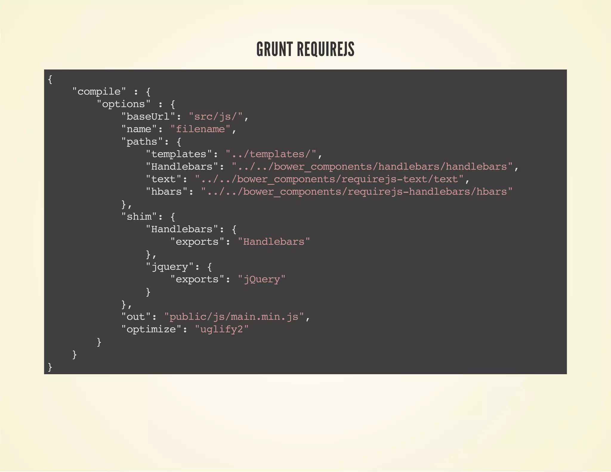 GRUNT REQUIREJS
{
"opl":{
cmie
"pin":{
otos
"aer" "r/s"
bsUl: scj/,
"ae:"ieae,
nm" flnm"
"ah" {
pts:
"epae" ".tmlts"
tmlts: ./epae/,
"adeas:"../oe_opnnshnlbr/adeas,
Hnlbr" ./.bwrcmoet/adeashnlbr"
"et:"../oe_opnnsrqiestx/et,
tx" ./.bwrcmoet/eurj-ettx"
"br" "../oe_opnnsrqieshnlbr/br"
has: ./.bwrcmoet/eurj-adeashas
}
,
"hm:{
si"
"adeas:{
Hnlbr"
"xot" "adeas
eprs: Hnlbr"
}
,
"qey:{
jur"
"xot" "Qey
eprs: jur"
}
}
,
"u" "ulcj/anmnj"
ot: pbi/smi.i.s,
"piie:"giy"
otmz" ulf2
}
}
}

 