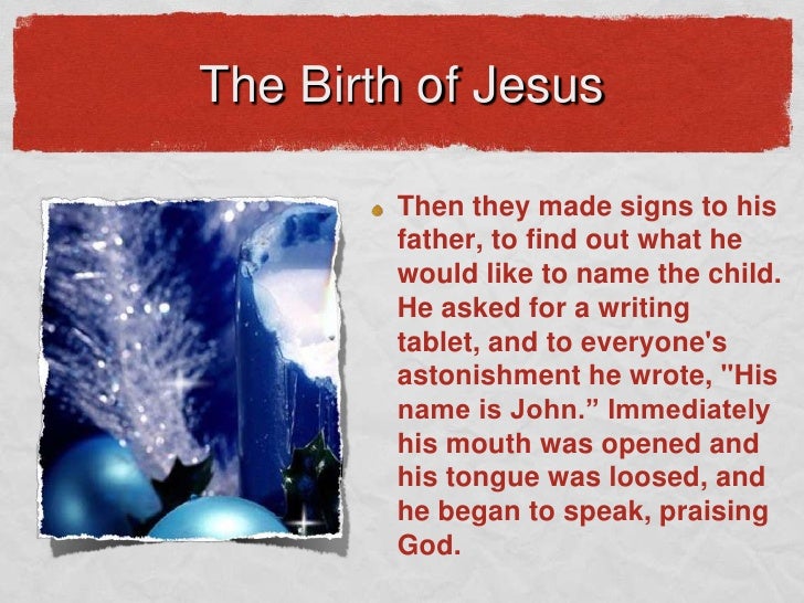 The Birth of Jesus