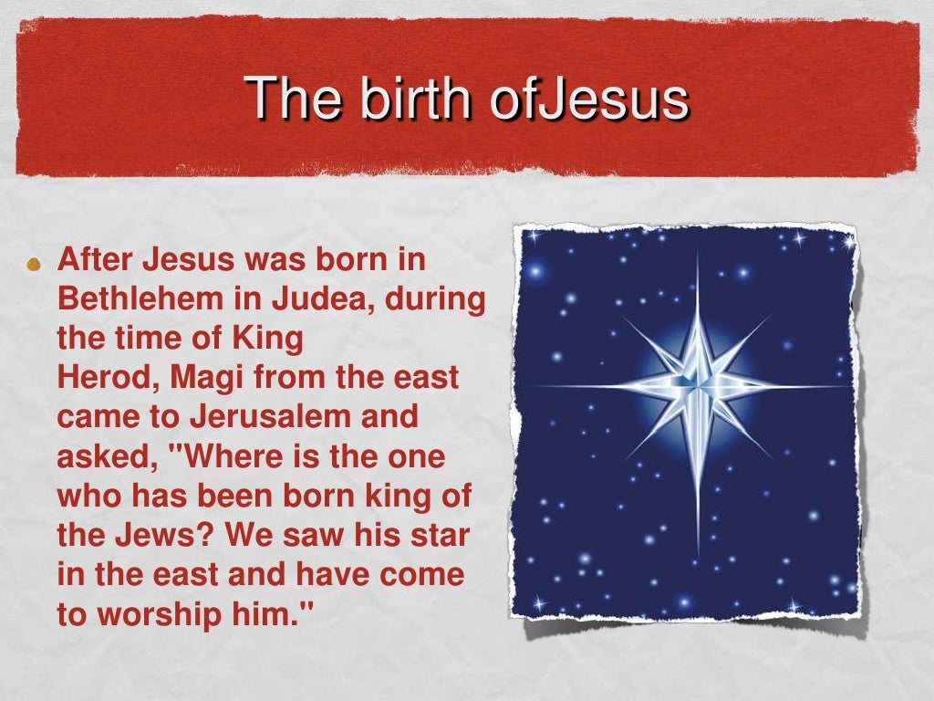 The Birth of Jesus