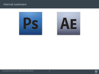 © 2011 Adobe Systems Incorporated. All Rights Reserved. Adobe Confidential.
Internal customers
44
 