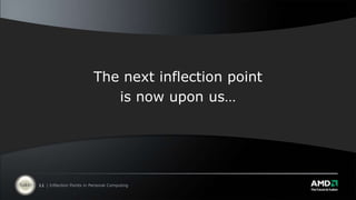 The next inflection pointis now upon us…