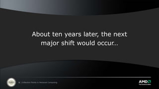 About ten years later, the nextmajor shift would occur…