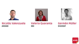 Nicolás Valenzuela
ANDABI
Valeria Quaranta
DBI
Germán Müller
DIGODAT
 