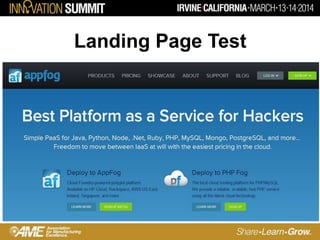 Landing Page Test
 