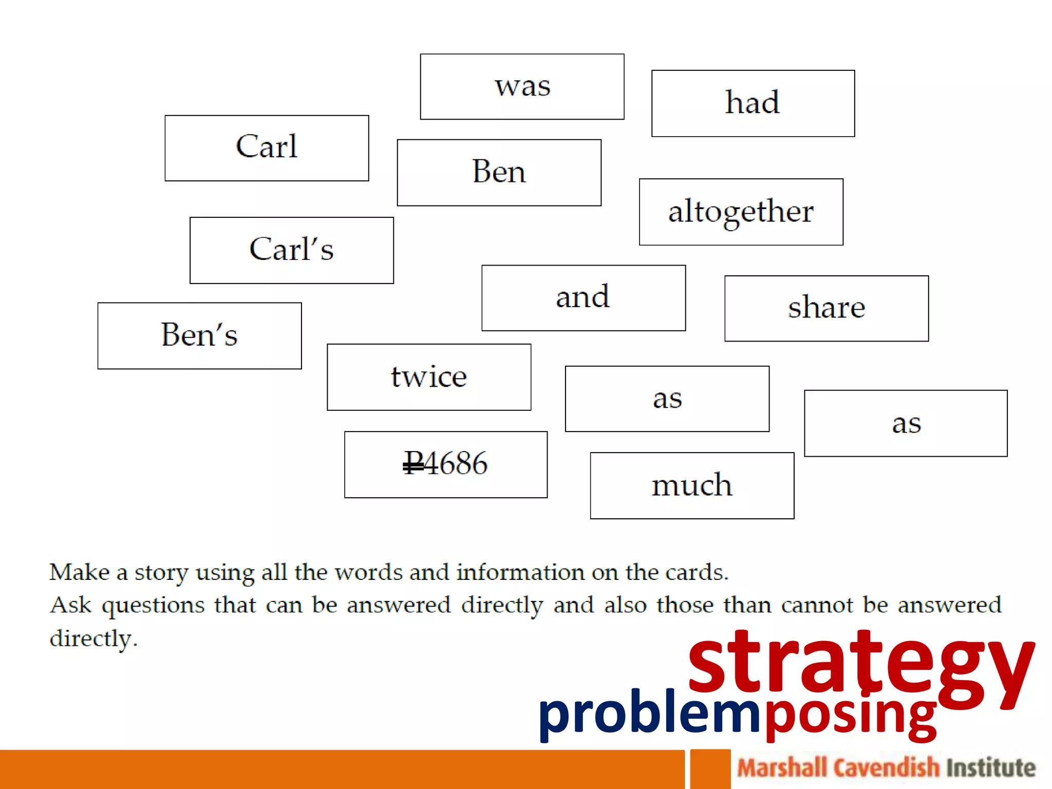 strategy
problemposing
 