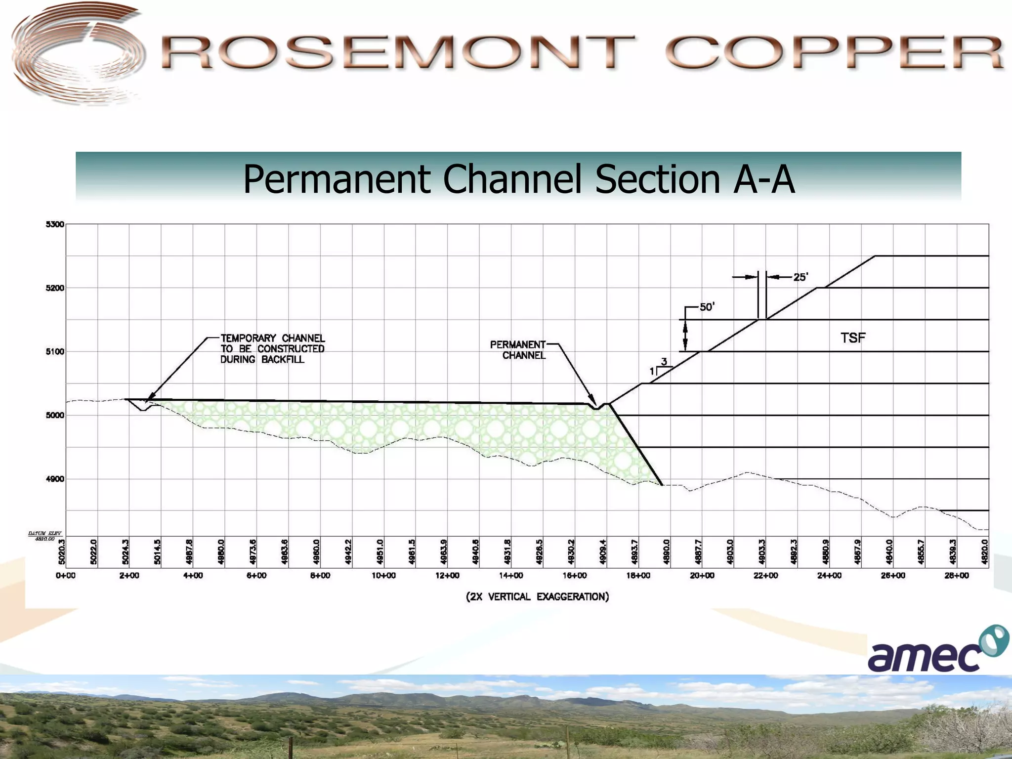 Permanent Channel Section A-A
 