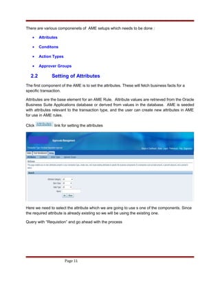 Ame configuration process end to end | DOC