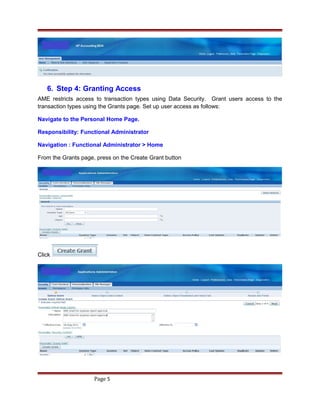 Ame configuration process end to end | DOC