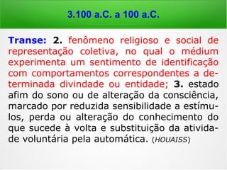 3.100 a.C. a 100 a.C.
Jesus não deixou de nos informar até quando
a legislação mosaica (= Antigo Testamento)
prevaleceu, portanto, limitou-a no tempo:
Lc 16,16: “A Lei e os profetas vigoraram até
João; desde esse tempo vem sendo anun-
ciado o evangelho do Reino de Deus, e todo
homem se esforça para entrar nele.”
 