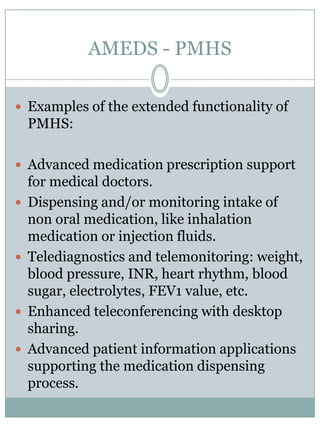 AMEDS - PMHSDrawing of the ergonomic AMEDS medicationchalice, side viewWiththis design pillscanonlyleave the chalicewhenthey are beingcalmlypoored out by the patient. Ergonomicchalice design