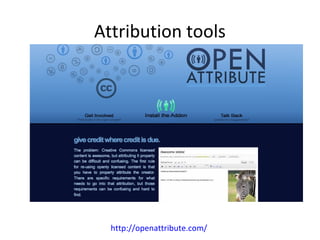 Attribution tools
http://openattribute.com/
 