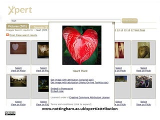www.nottingham.ac.uk/xpert/attribution
 