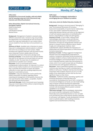 Danish Rwp AMEE 2017 Abstract Book | PDF