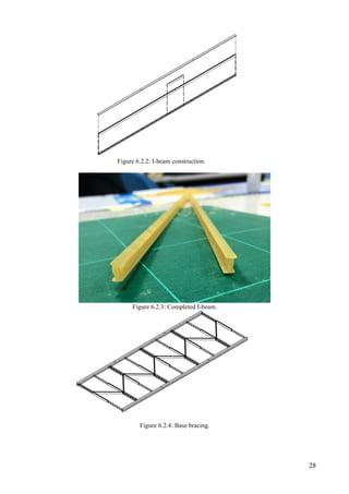 28
Figure 6.2.2: I-beam construction.
Figure 6.2.3: Completed I-beam.
Figure 6.2.4: Base bracing.
 