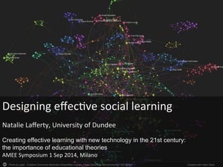 Designing 
effec*ve 
social 
learning 
Natalie 
Lafferty, 
University 
of 
Dundee 
Creating effective learning with new te...