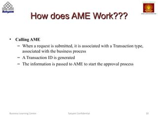 Ame in oracle hrms | PPT
