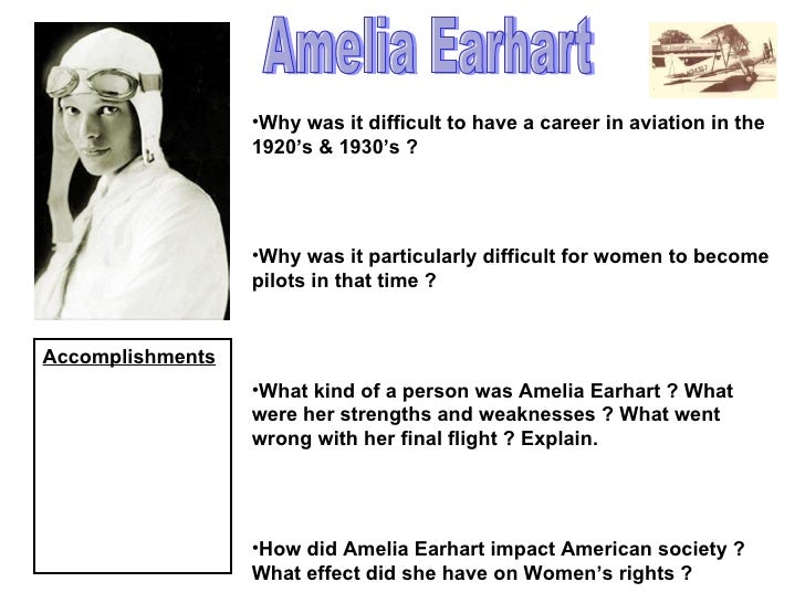 Amelia Earhart Questions
