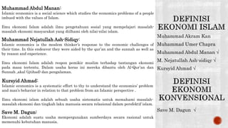 Nejatullah Periodisasi Ekonomi Islam dan Konvensional | PPTX