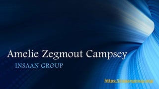 Amelie Zegmout Campsey
INSAAN GROUP
https://insaangroup.org/
 