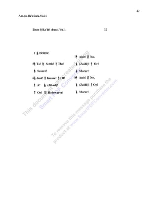 42
Amen-Ra’sSura.Vol.1
 