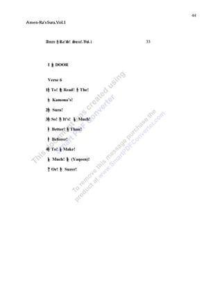 44
Amen-Ra’sSura.Vol.1
 