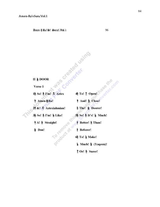 84
Amen-Ra’sSura.Vol.1
 