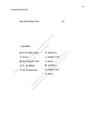 98
Amen-Ra’sSura.Vol.1
 