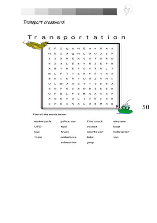 50
Transport crossword:
 