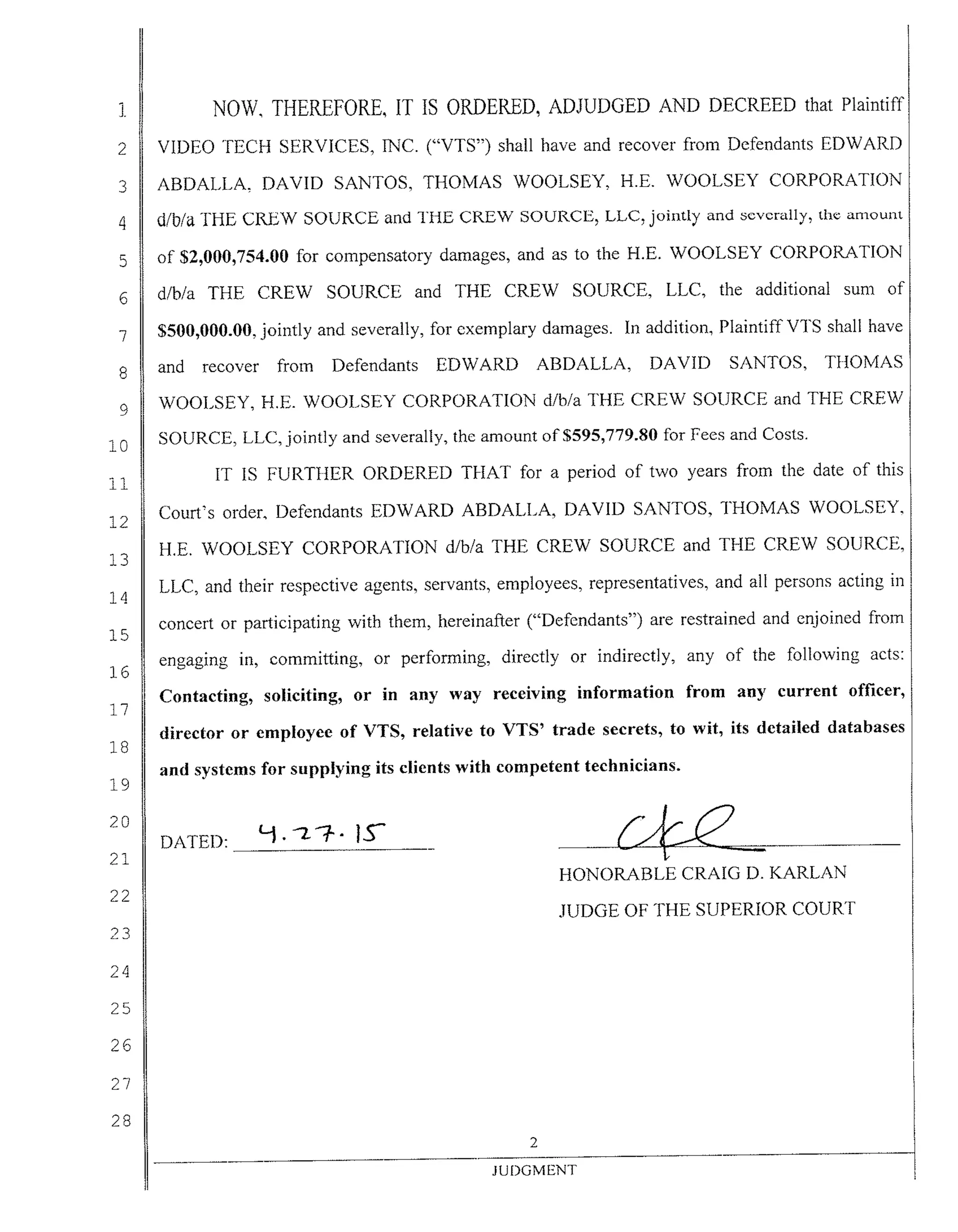 [LETTER3 5] Tentative Ruling Orange County Terms Of Use
