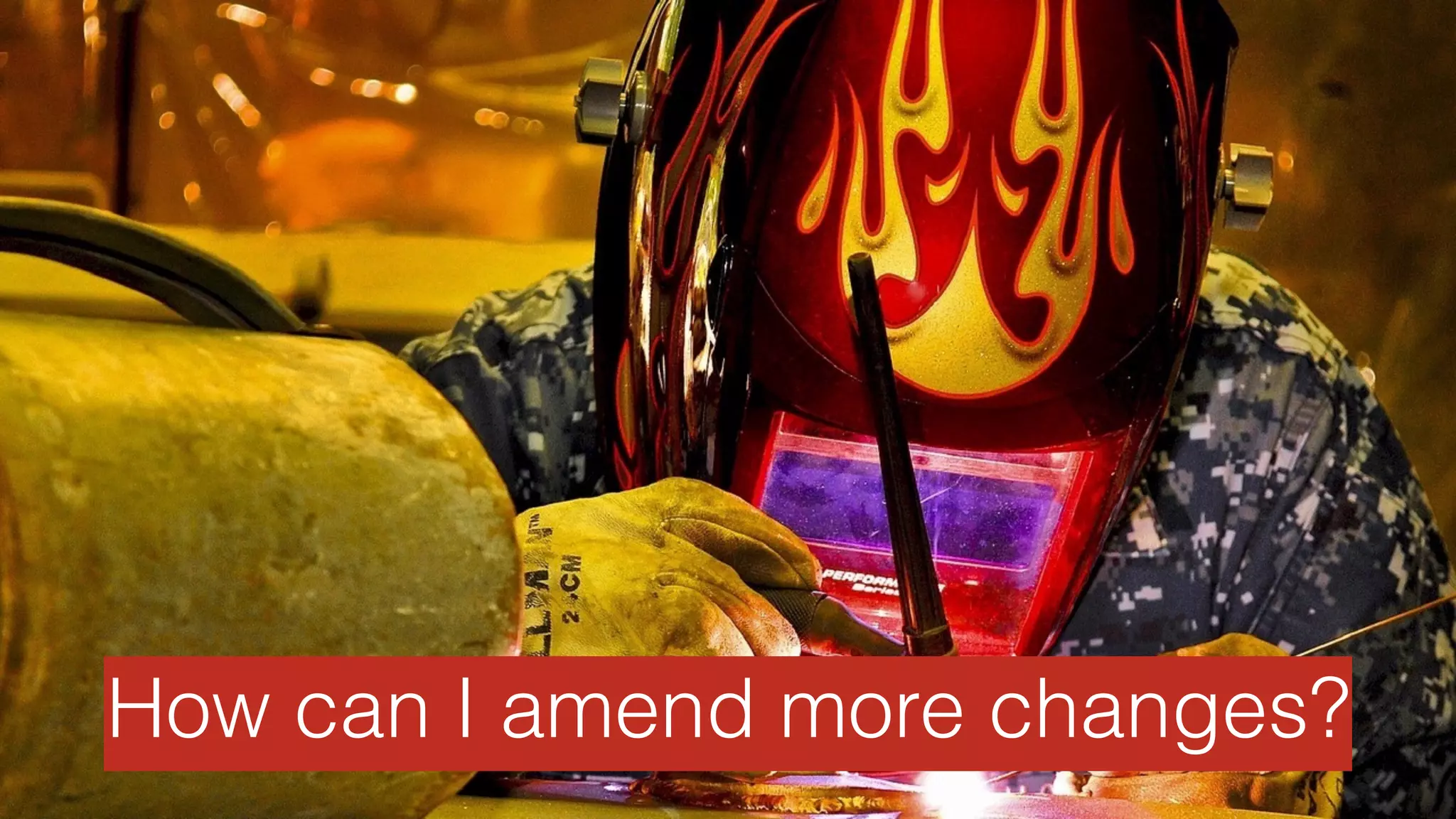 Amending changes in git