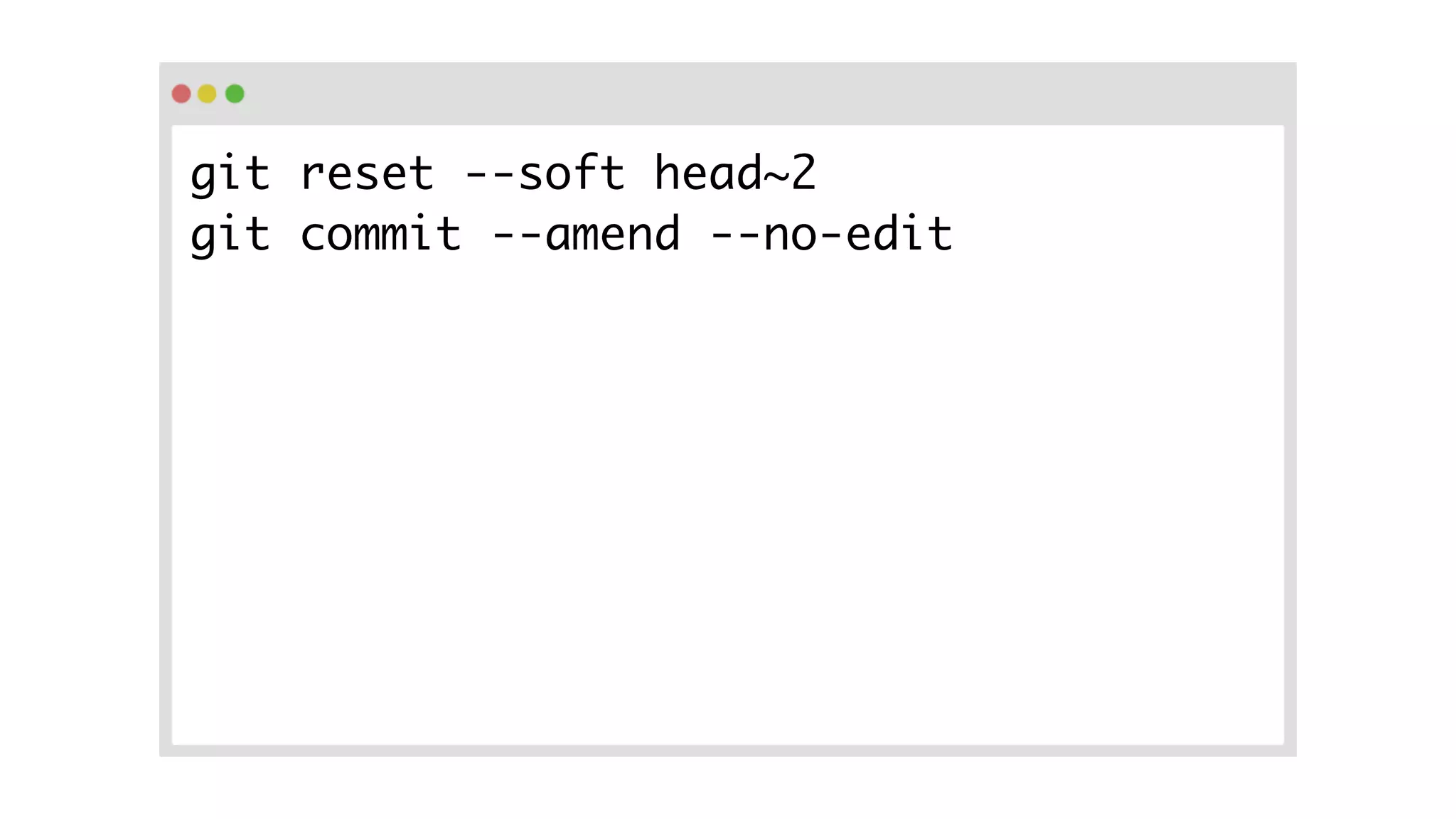 Amending changes in git