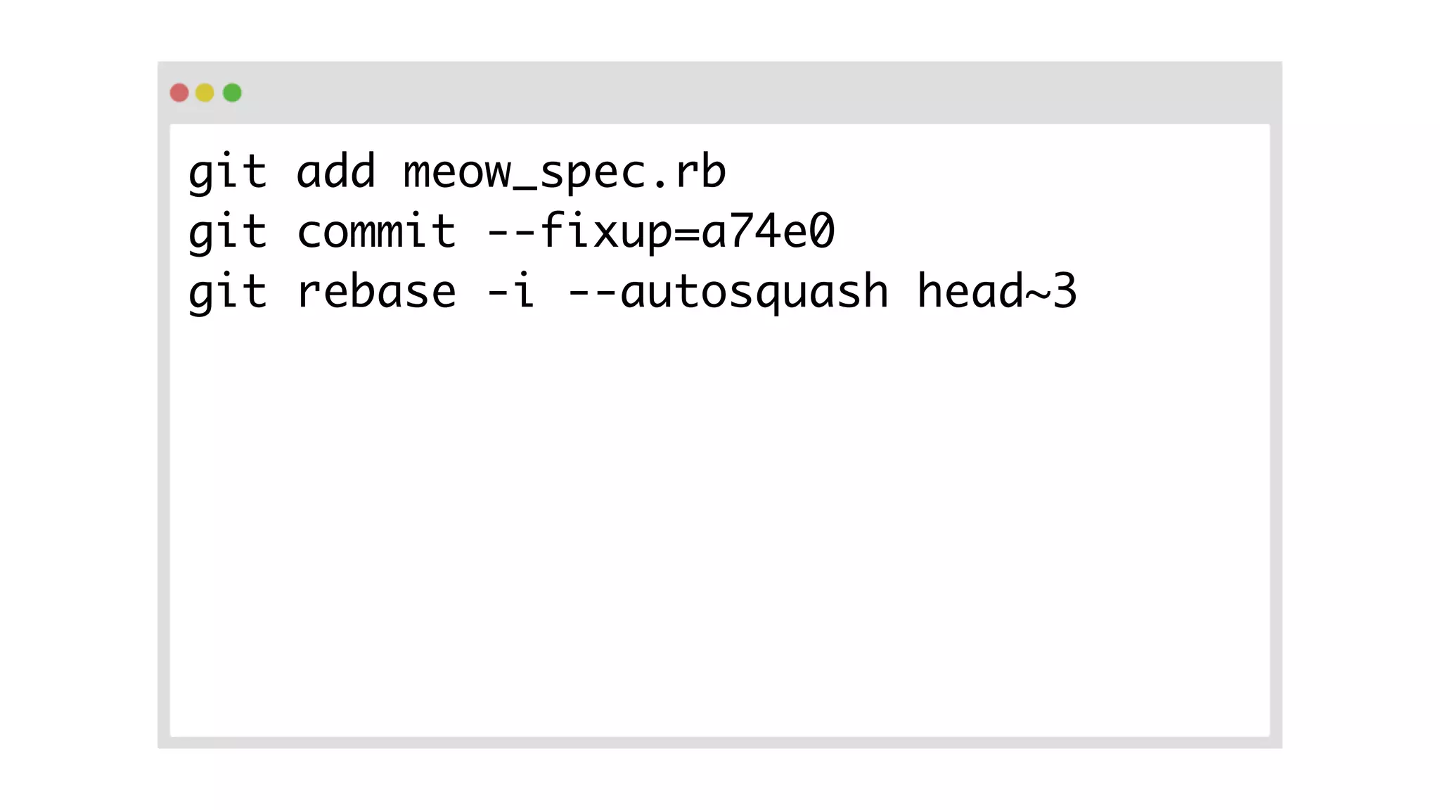 Amending changes in git