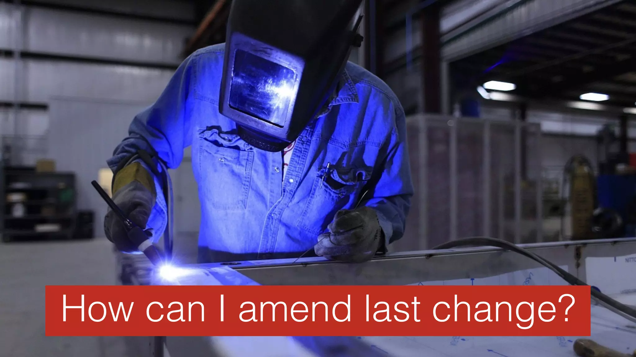 Amending changes in git